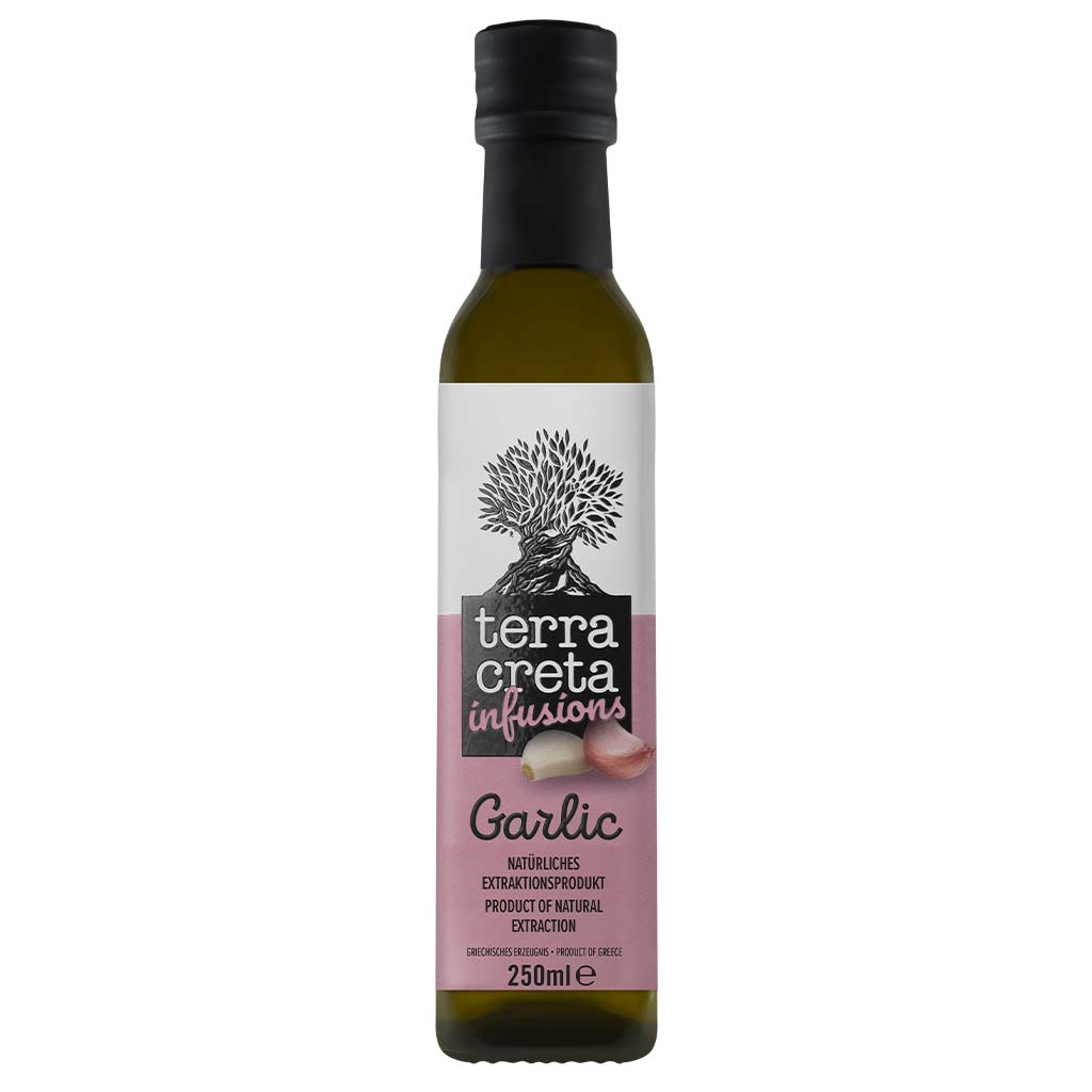 Terra Creta Bio Infusion Ekologisk Extra Virgin Olivolja med Vitlök 250m