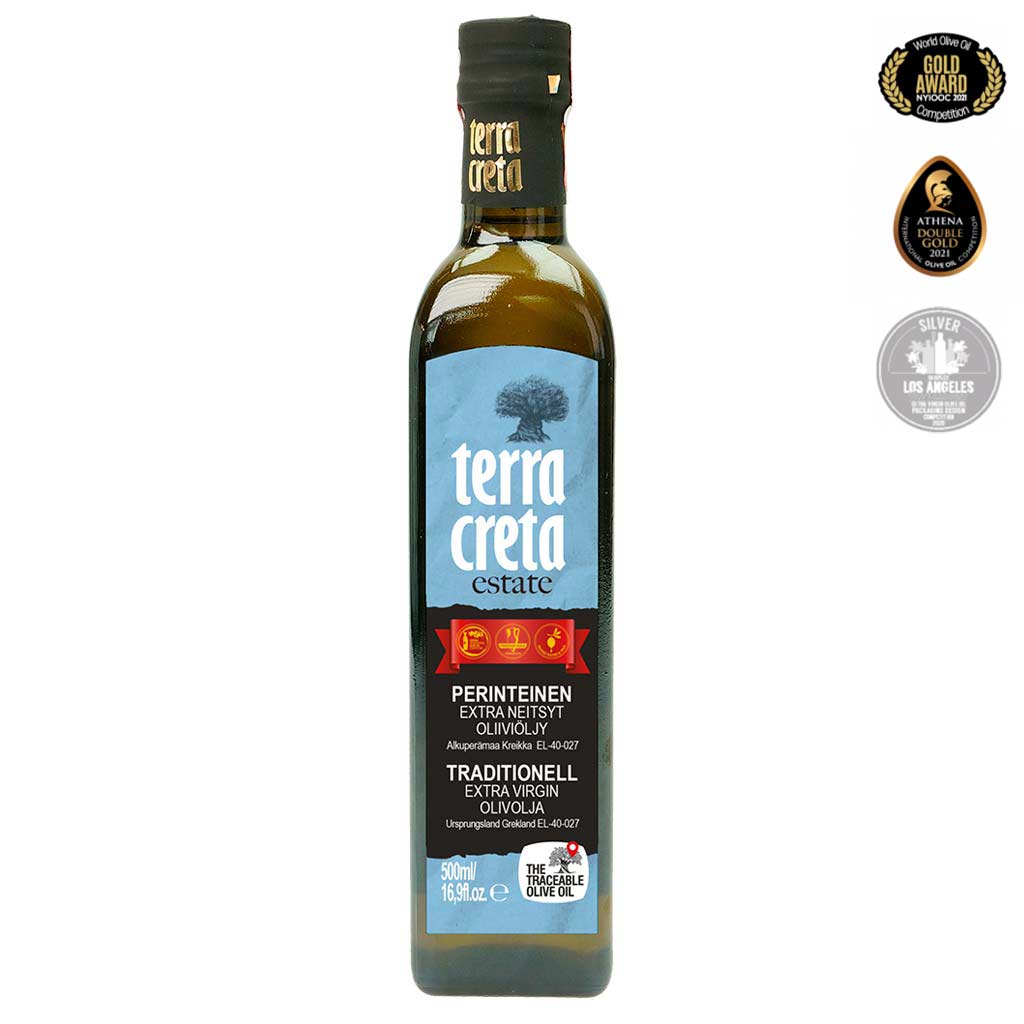 OUTLET Terra Creta ESTATE Perinteinen Ekstra-neitsytoliiviöljy, 500 ml *
