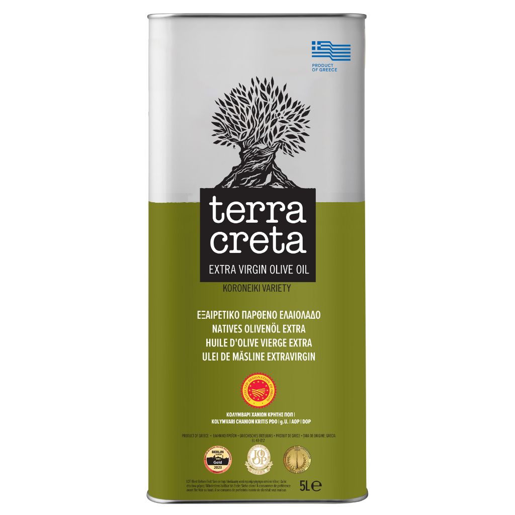 Terra Creta extra-neitsytoliiviöljy, PDO, 5000ml Terra Creta extra-neitsytoliiviöljy, PDO, 5000ml