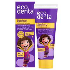 Ecodenta Raspberry flavoured toothpaste for kids Lasten hammastahna