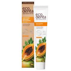 Ecodenta Valkaiseva papaija hammastahna 75ml LUOMU, Fluoriton
