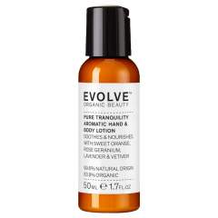 Evolve Organic Beauty Pure Tranquility Hand & Body Lotion 50ml Travel size