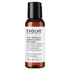 Evolve Organic Beauty Pure Tranquility Hand & Body Wash 50ml Travel size