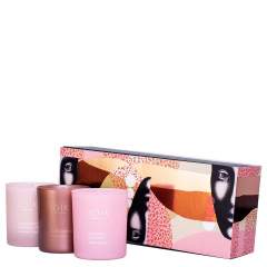 JOIK Glam scented candle trio: Raspberry Bon Bon, Salted Caramel, Strawberries & Sparkling Wine