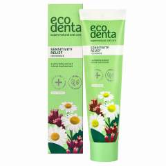 OUTLET Ecodenta Sensitivity Relief Herkkien hampaiden Fluorihammastahna *
