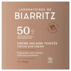NÄYTE Laboratoires de Biarritz Tinted Sun Cream Sävytetty Aurinkovoide Kasvoille SPF50 Beige 50ml