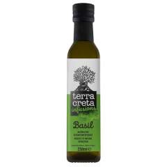 Terra Creta Bio Infusion basilikalla maustettu Ekstra-neitsytoliiviöljy, luomu 250 ml
