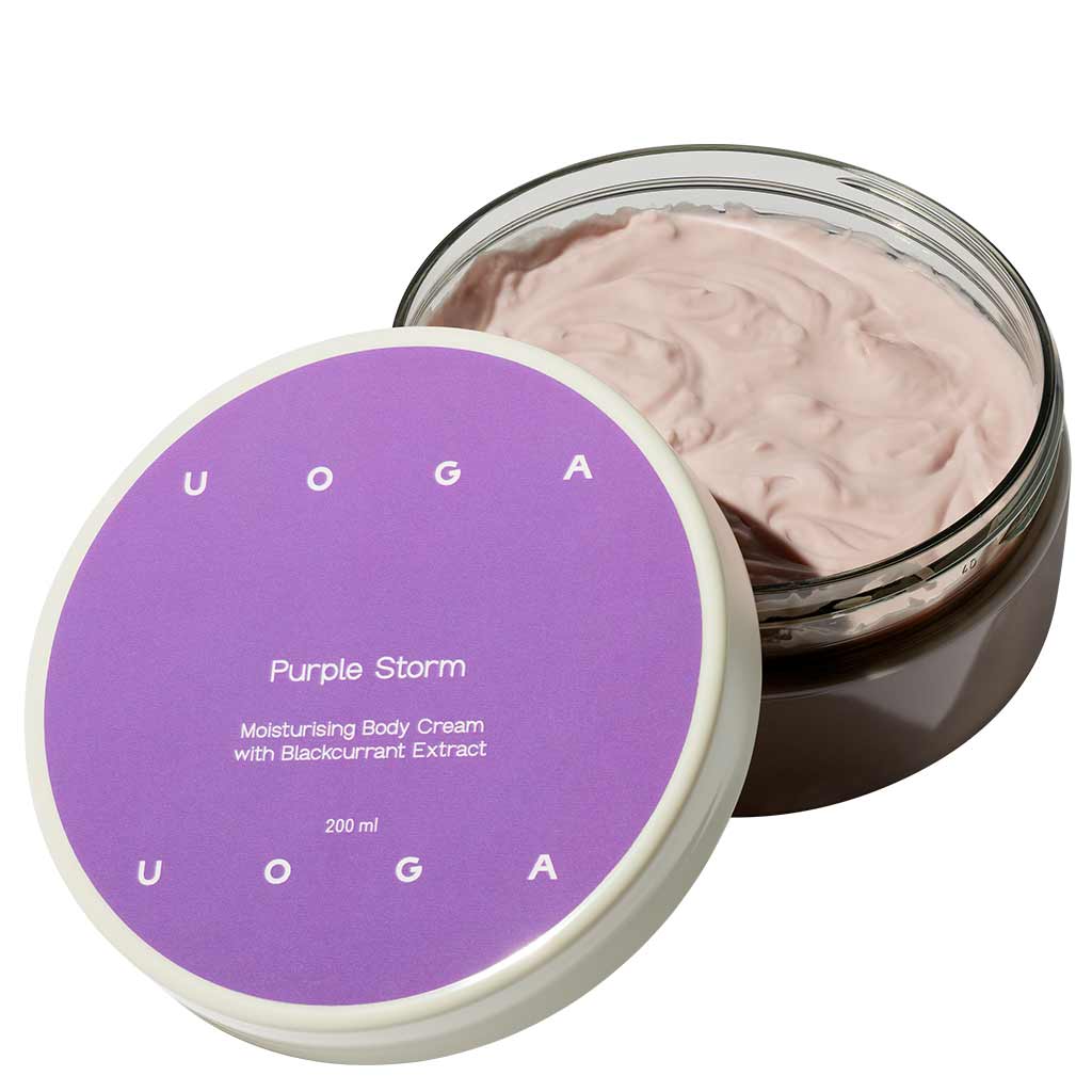 Uoga Uoga Purple Storm Moisturising body cream with blackcurrant extract, 200ml