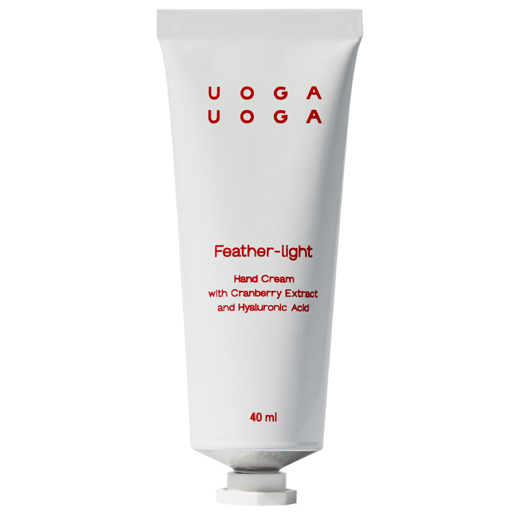 Uoga Uoga Feather-light Hand cream with cranberry extract and hyaluronic acid, 40ml