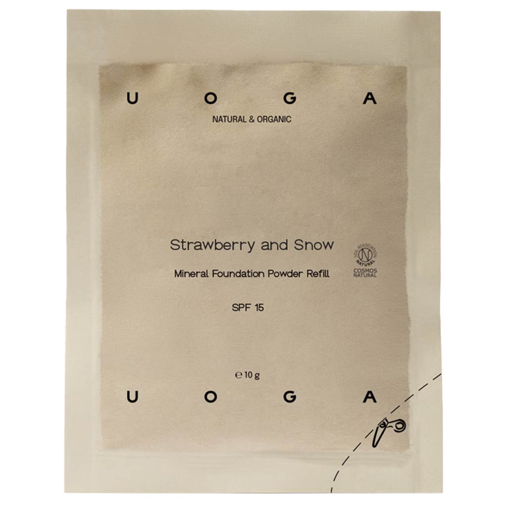 Uoga Uoga Mineral Foundation Powder Refill, 636 Strawberry and Snow 10g 