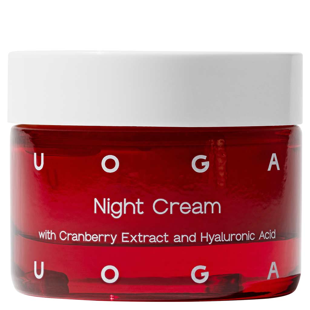 Uoga Uoga Night Cream with cranberry extract and hyaluronic acid 30 ml