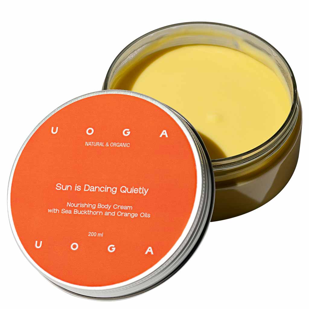 Uoga Uoga Sun is Dancing Quietly Nourishing body cream with sea-buckthorn and orange oils, 200ml